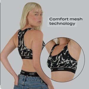 (Lot of 2) Woxer Bralette Women's Size Large Boss After Dark